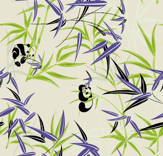 竹叶印花花型图片