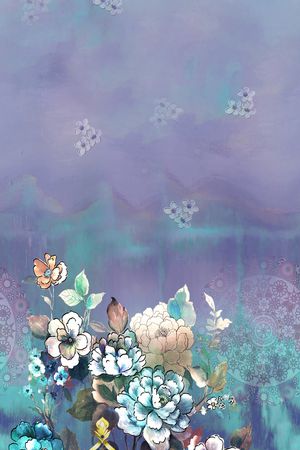 旗袍印花花型图片