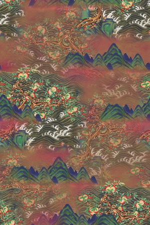 中老年印花花型图片
