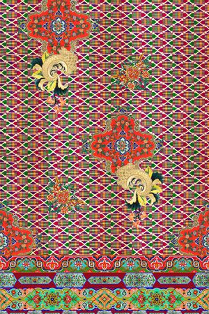 中国风印花花型图片