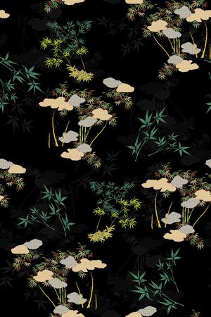 中国风印花花型图片