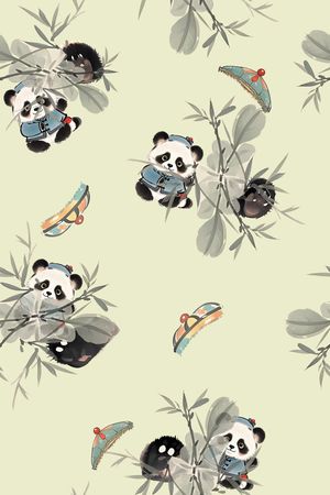 中国风印花花型图片