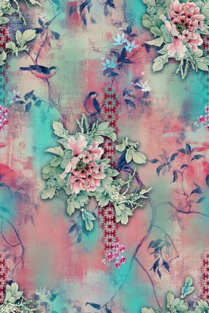 花卉印花花型图片
