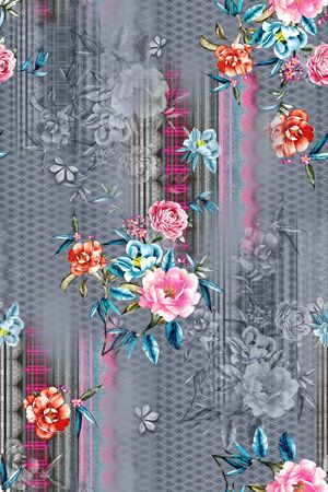 花卉印花花型图片