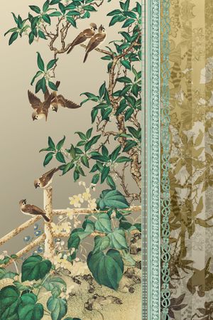 中国风印花花型图片