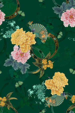 花卉印花花型图片