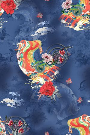 花卉印花花型图片