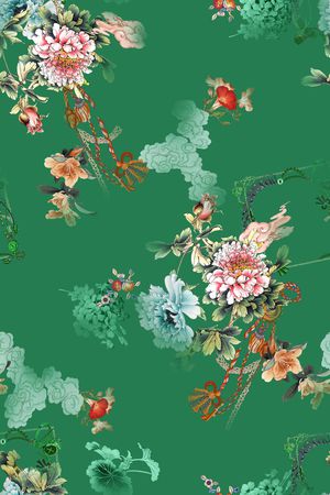 花卉印花花型图片