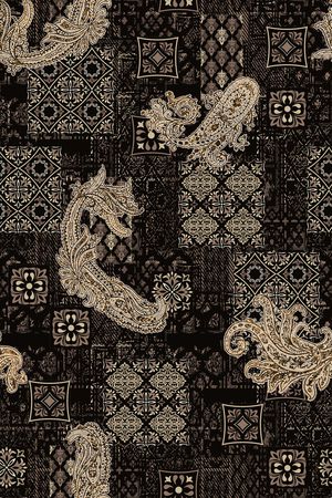 真丝印花花型图片