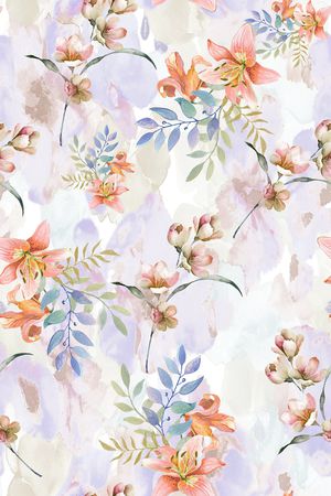 花卉印花花型图片