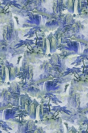 中国风印花花型图片
