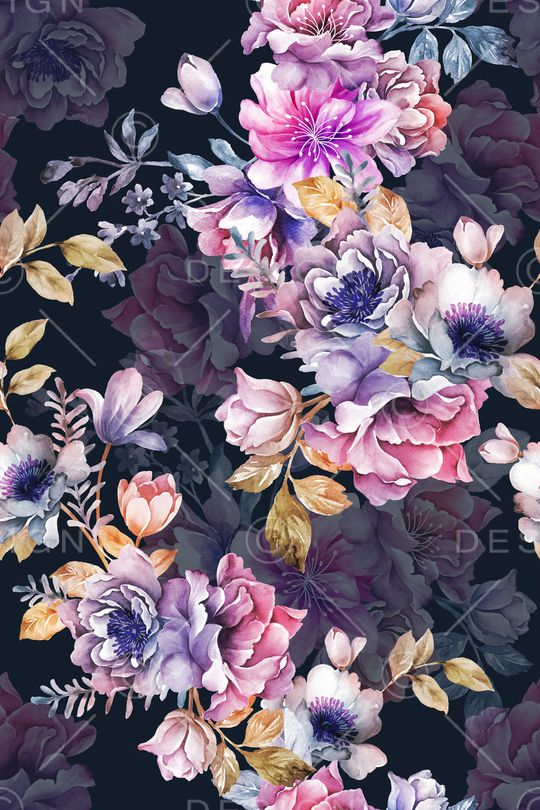 花卉印花花型图片