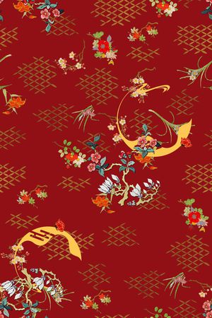 花卉印花花型图片
