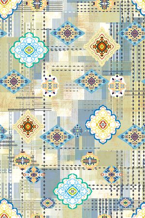 真丝印花花型图片