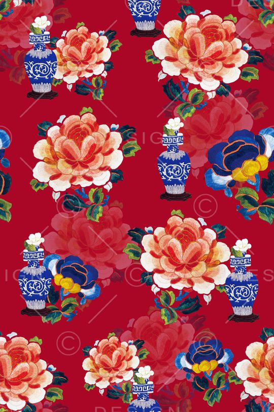 绣花花型印花花型图片