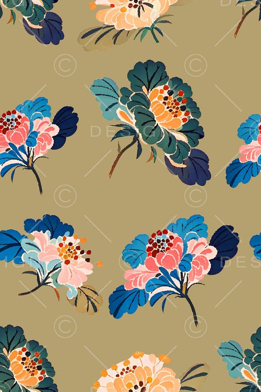 花卉印花花型图片