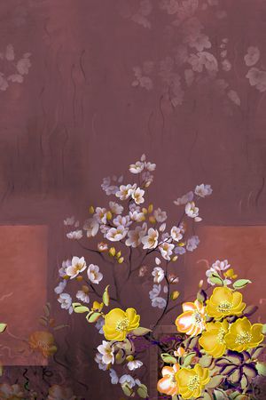 定位花印花花型图片