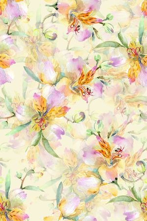 影花印花花型图片