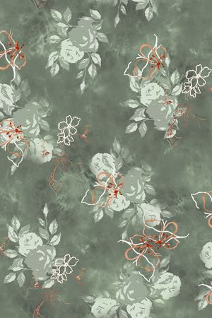 花卉印花花型图片