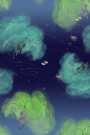 国风印花花型图片