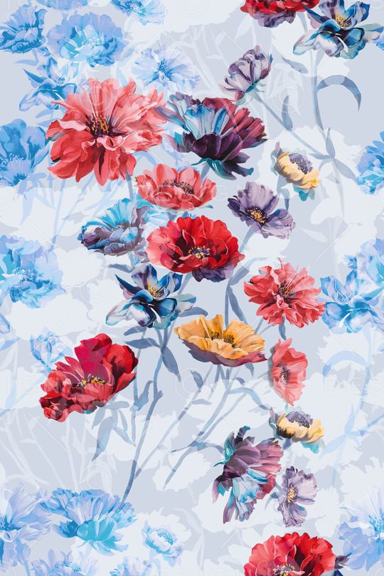 花卉印花花型图片