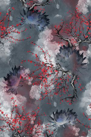 数码花型印花花型图片