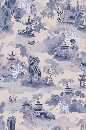 真丝印花花型图片