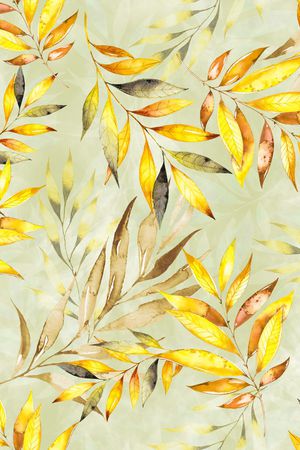 叶子印花花型图片