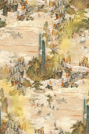 国画印花花型图片