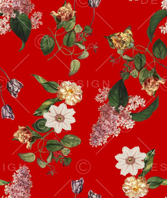 花卉印花花型图片