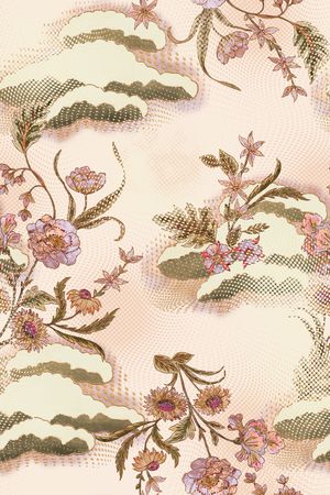 花卉印花花型图片