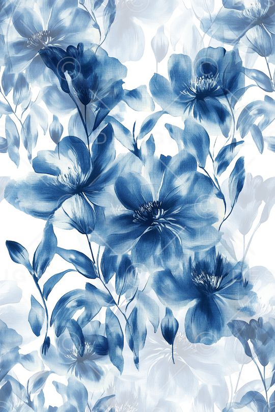 影花印花花型图片