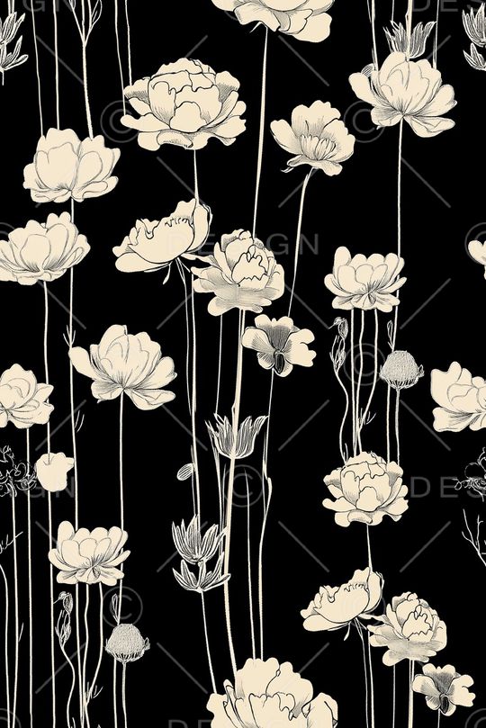 线条印花花型图片