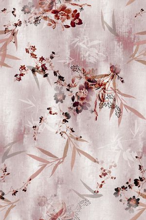 真丝印花花型图片