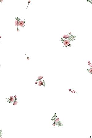 白底花印花花型图片