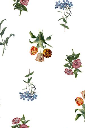 花卉印花花型图片
