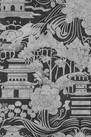 牛仔纹理印花花型图片