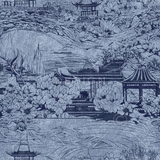 牛仔纹理印花花型图片