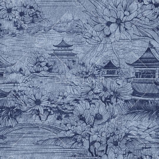 牛仔纹理印花花型图片