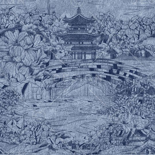 牛仔纹理印花花型图片
