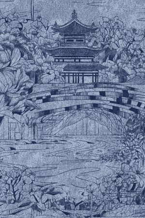 牛仔纹理印花花型图片