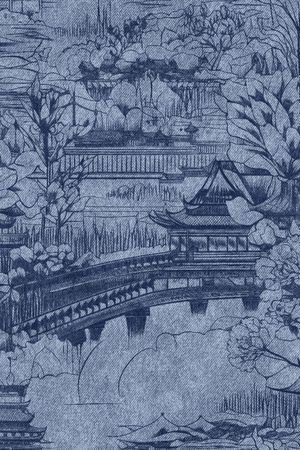 牛仔纹理印花花型图片