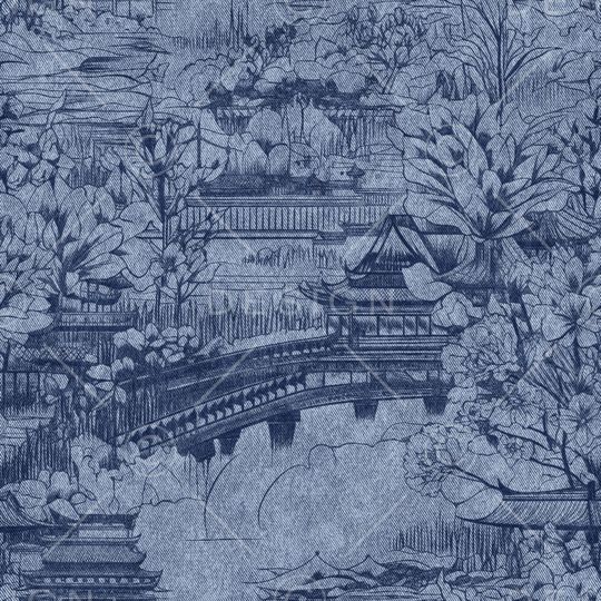 牛仔纹理印花花型图片