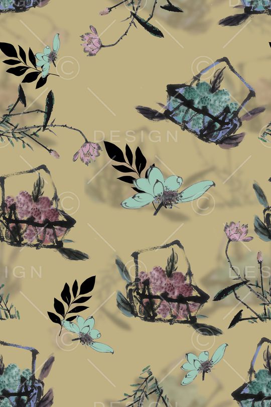 花卉印花花型图片