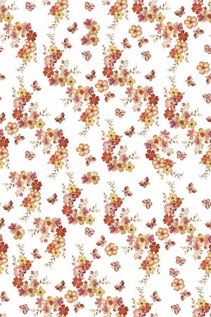 小碎花印花花型图片