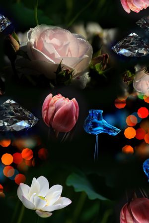 花卉印花花型图片