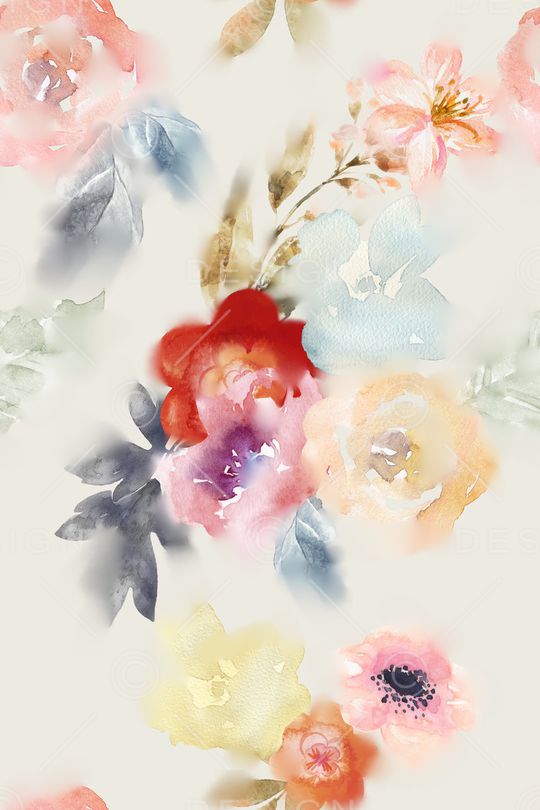 大花印花花型图片