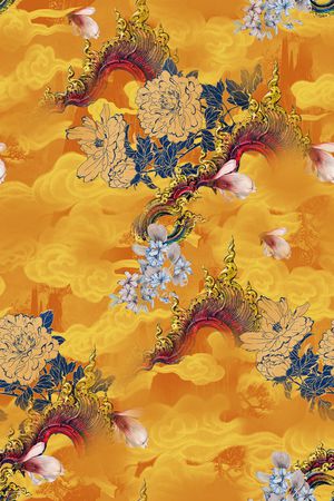 花卉印花花型图片