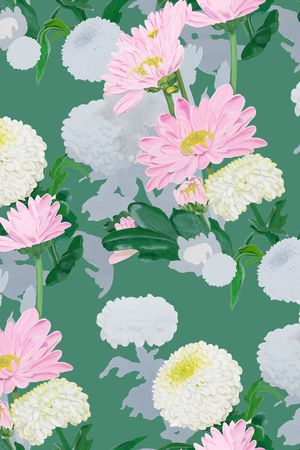 花卉印花花型图片