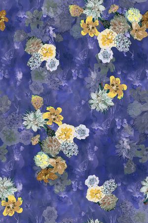 花卉印花花型图片